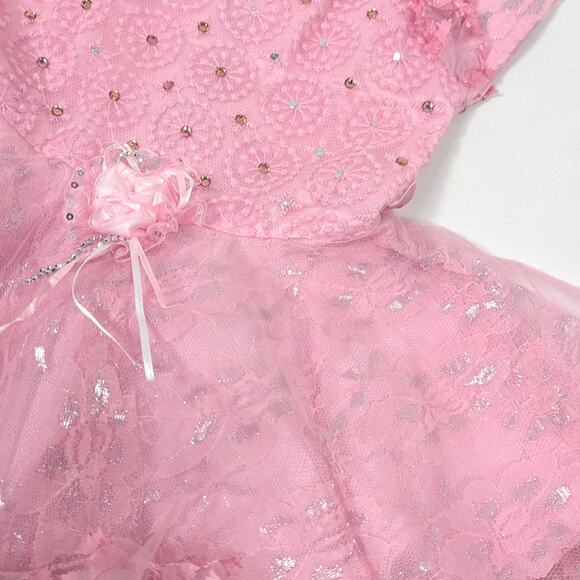 Dress Girls Size 18m Pink Party Sequin Twirly - Picture 3 of 6